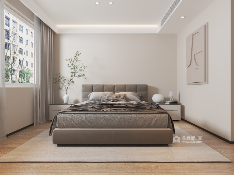 150平首座现代风格-卧室效果图及设计说明