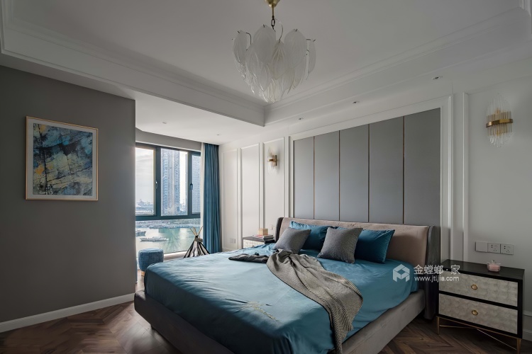 140平景山玫瑰园美式风格-卧室效果图及设计说明