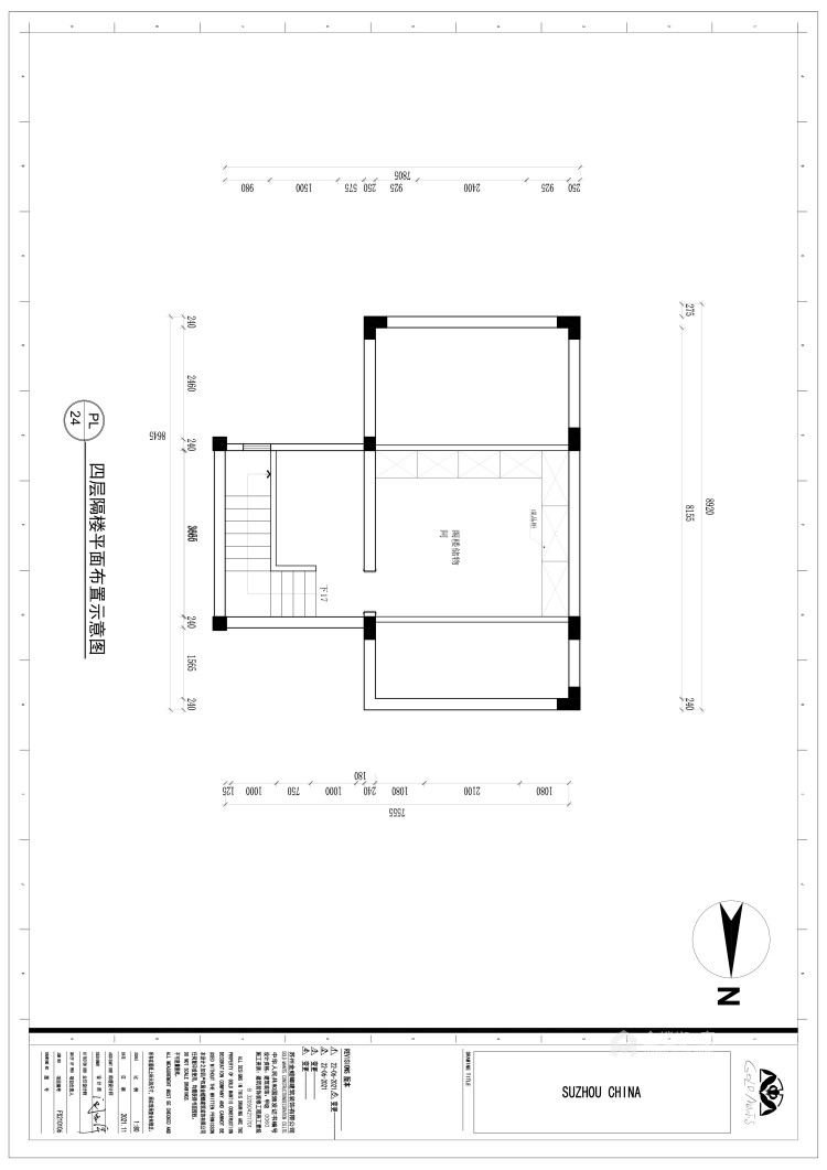 580平中昊檀宫美式风格-平面设计图及设计说明