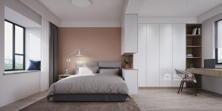 64平横塘路88号现代风格-卧室效果图及设计说明