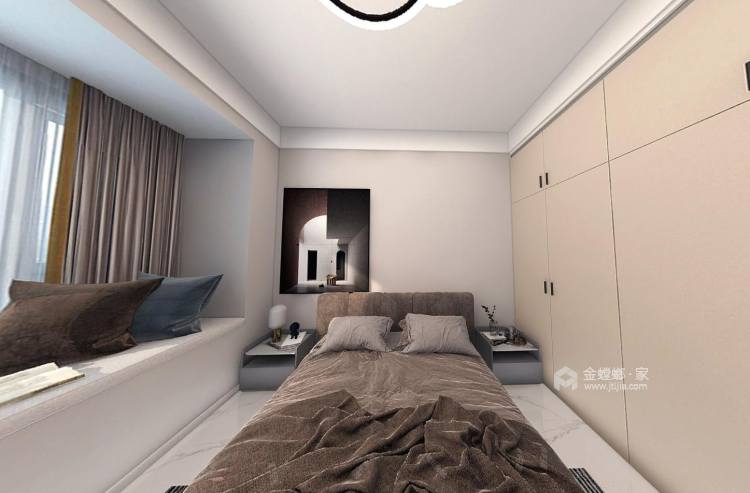 130平CBD现代风格-卧室效果图及设计说明
