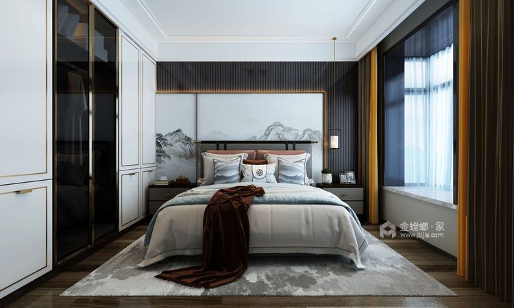 186平怡佳天一城新中式风格-卧室效果图及设计说明