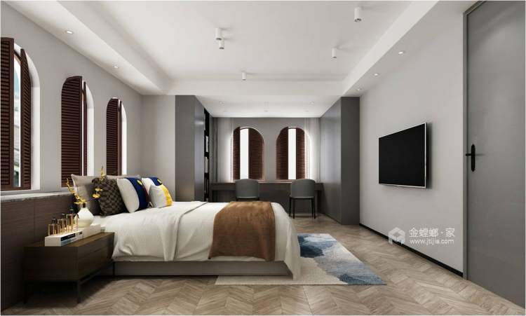 500平正商红河谷现代风格-卧室