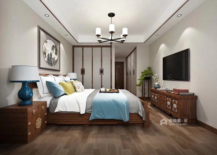 150平梅川路258弄中式风格-卧室效果图及设计说明