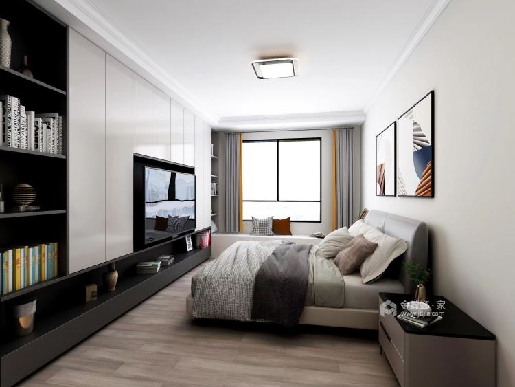 144平翡翠湾现代风格-卧室效果图及设计说明