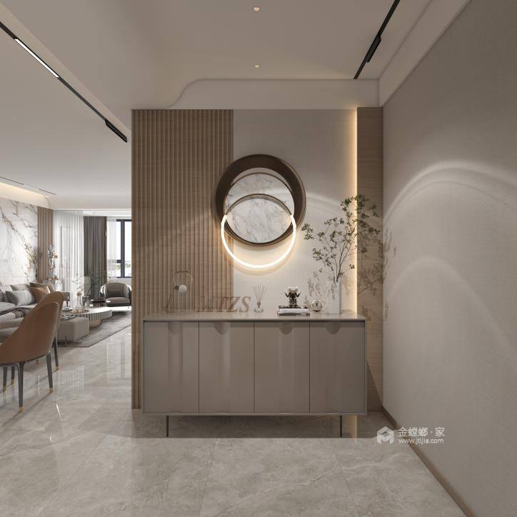 139平孔雀城现代风格-客厅效果图及设计说明