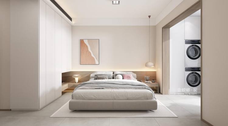 130平拉德芳斯现代风格-卧室效果图及设计说明