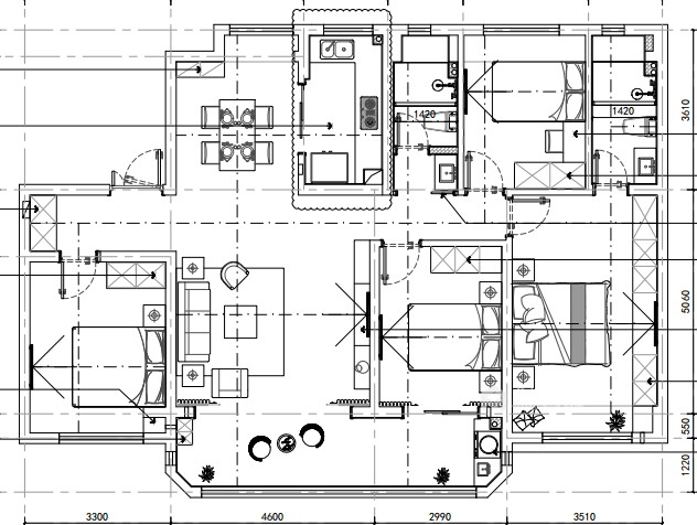 144平翡翠湾现代风格-平面设计图及设计说明