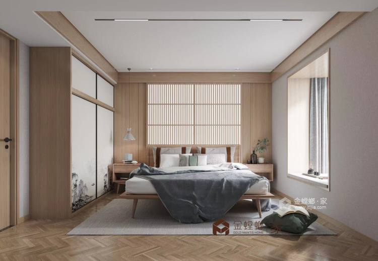 108平林景尊园日式风格-卧室效果图及设计说明