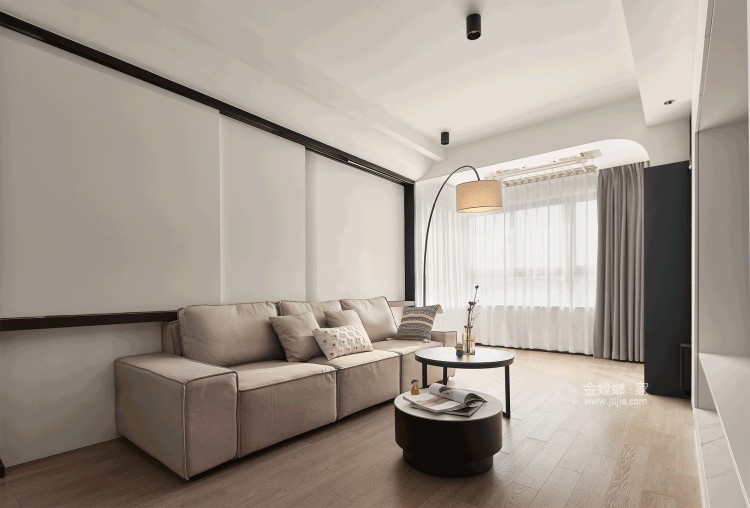121平林景紫园现代风格-至素至简 气质非凡-客厅效果图及设计说明
