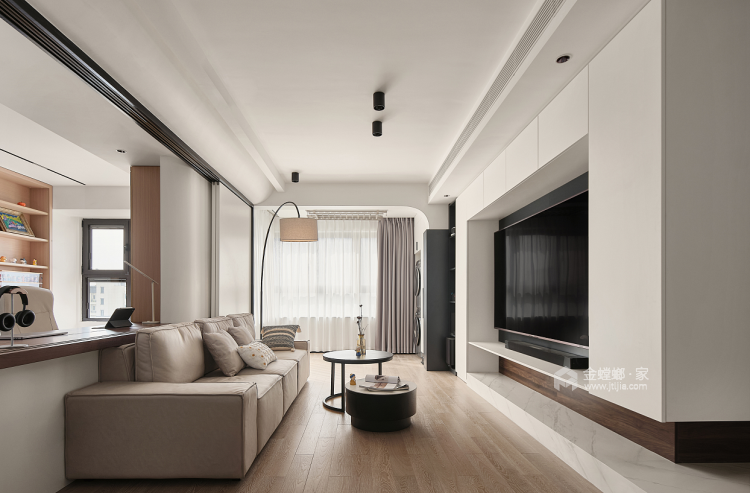 121平林景紫园现代风格-至素至简 气质非凡-客厅效果图及设计说明