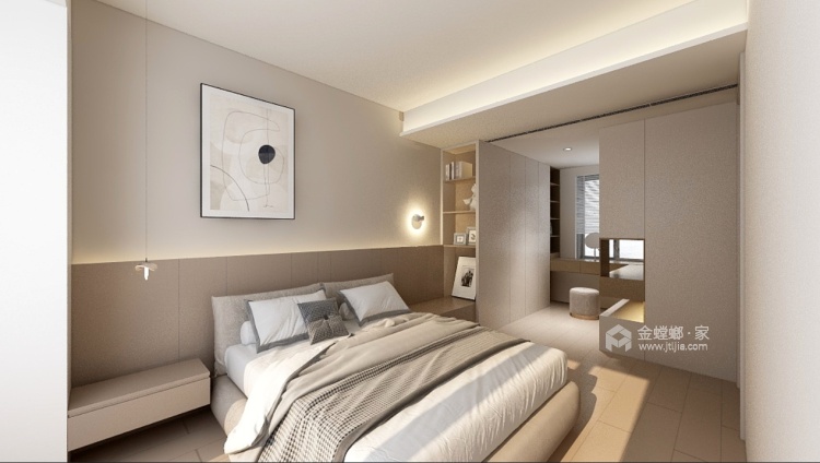 89平江山大境现代风格-极简留白艺术-卧室效果图及设计说明