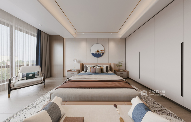 212平江南华府现代风格-卧室效果图及设计说明
