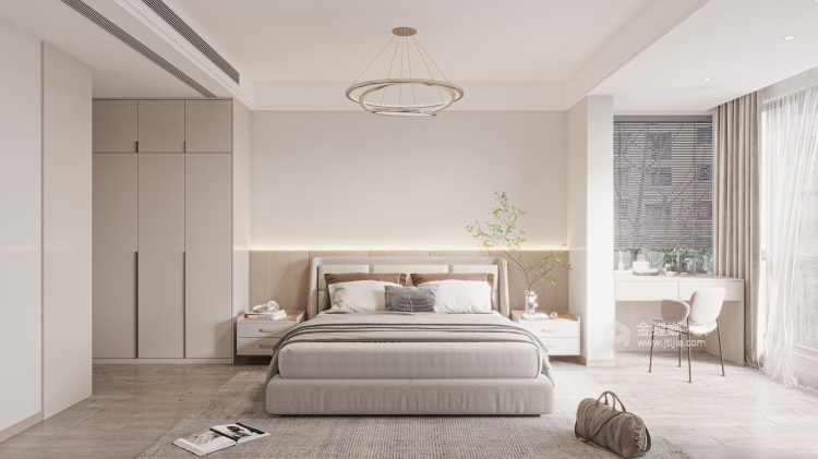 165平国安府现代风格-卧室效果图及设计说明