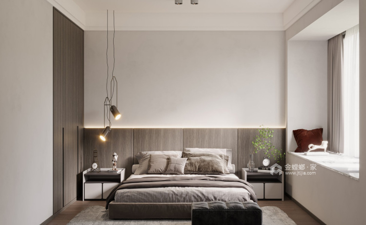 102平沃尔玛现代风格-卧室效果图及设计说明