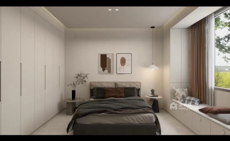 180平古北天御现代风格-卧室效果图及设计说明