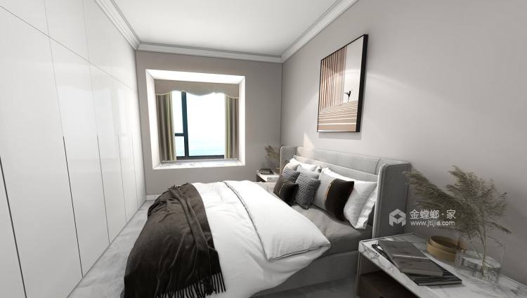 106平云樾天境现代风格-卧室效果图及设计说明