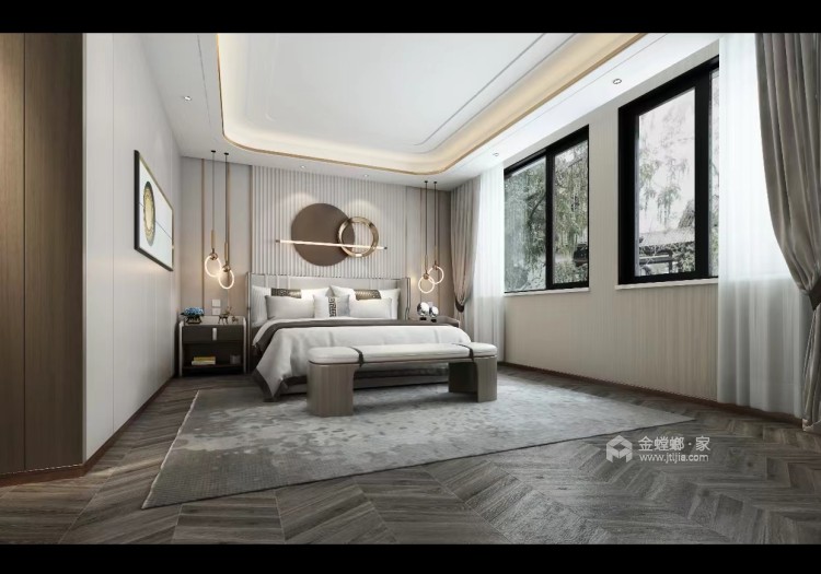 500平魏玛原墅新中式风格-卧室
