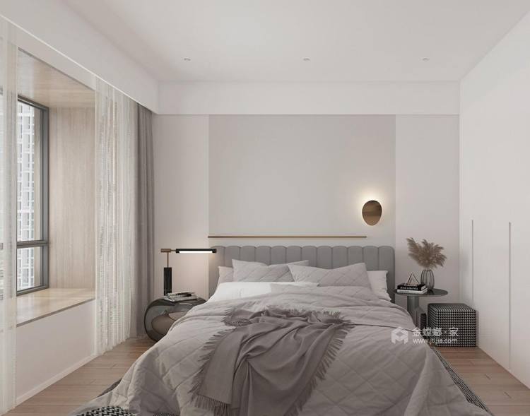 95平国颂府北欧风格-卧室效果图及设计说明
