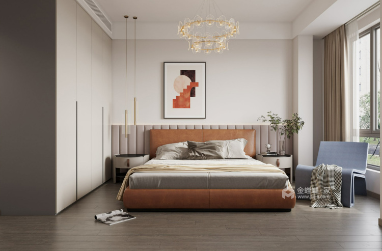 125平九龙仓风华里现代风格-卧室效果图及设计说明