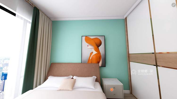 118平君雁皇家尊邸现代风格-卧室效果图及设计说明