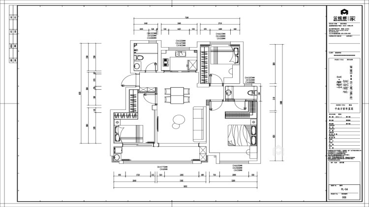 96平卓越悦城现代风格-一个家的充实和温馨-平面设计图及设计说明