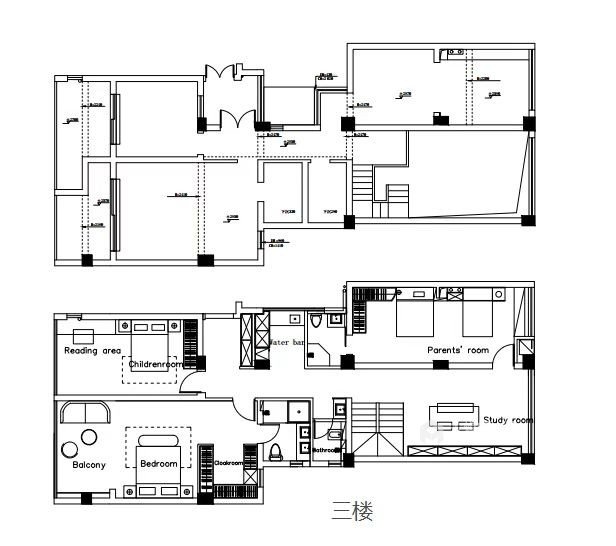 240平麓岛国际现代风格-现代大宅 黑白交替 浮华一生-平面设计图及设计说明