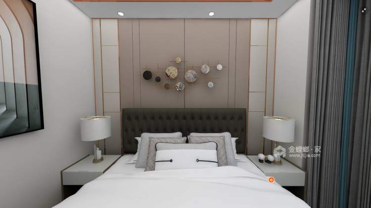 96平融创璟凌溪现代风格-卧室效果图及设计说明