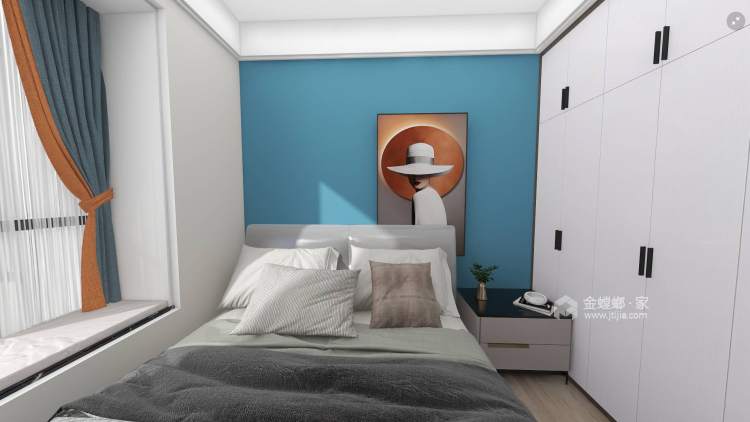 94平融创璟凌溪现代风格-卧室效果图及设计说明