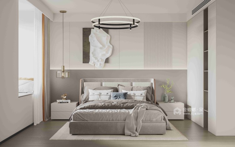 205平中天御苑现代风格-卧室效果图及设计说明