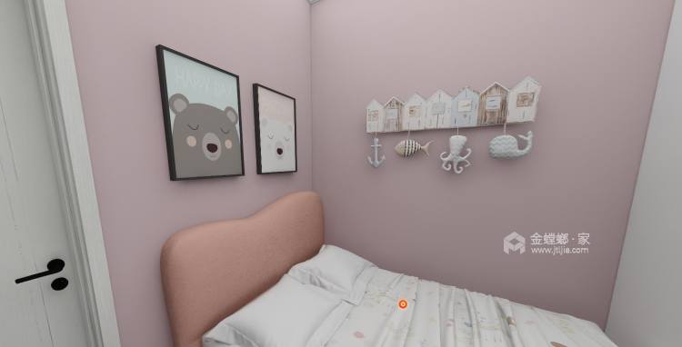 120平路易大地北欧风格-卧室效果图及设计说明