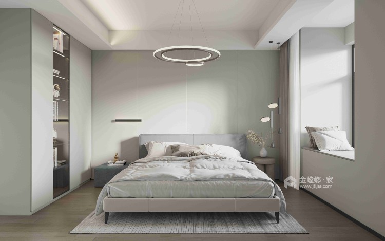 205平中天御苑现代风格-卧室效果图及设计说明