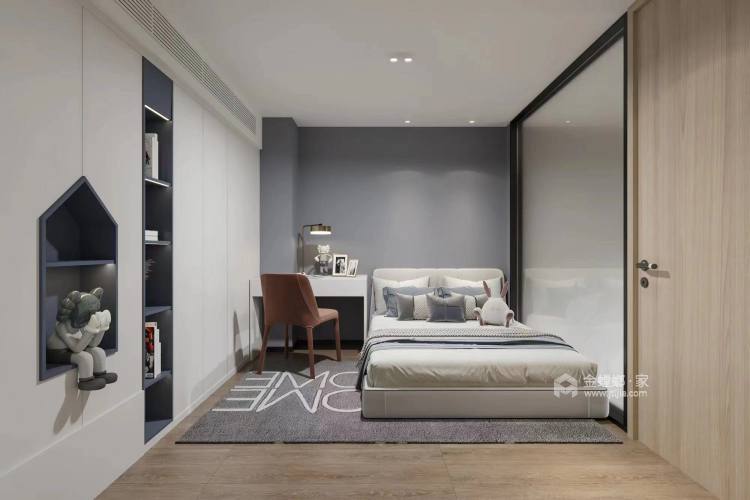 75平远洋国际现代风格-卧室效果图及设计说明