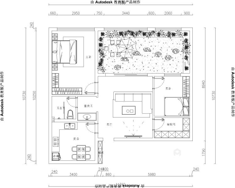 143平皇家尊邸现代风格-平面设计图及设计说明
