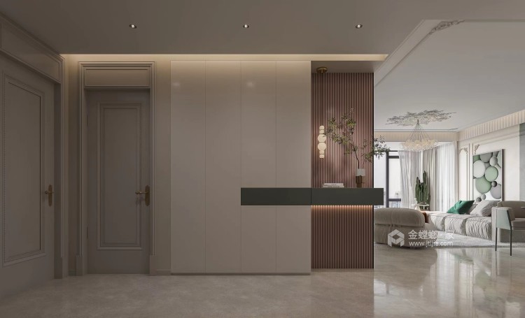 144平伟星天境法式风格-安逸与舒适之感的法式风格-客厅效果图及设计说明