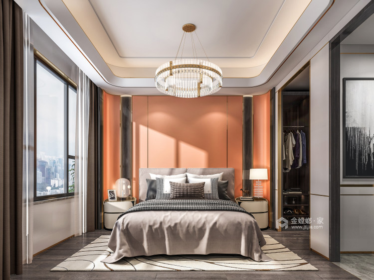 120平中交雅郡现代风格-卧室效果图及设计说明