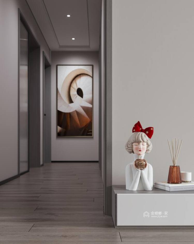 110平伟星壹号院现代风格-赋予空间个性和宁静的现代风-卧室效果图及设计说明