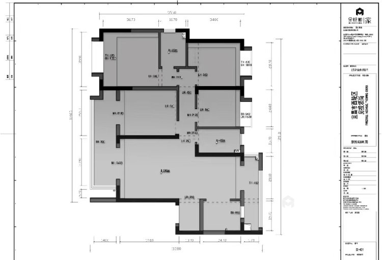 122平房投领尚现代风格-现代风三室，清新优雅-业主需求&原始结构图