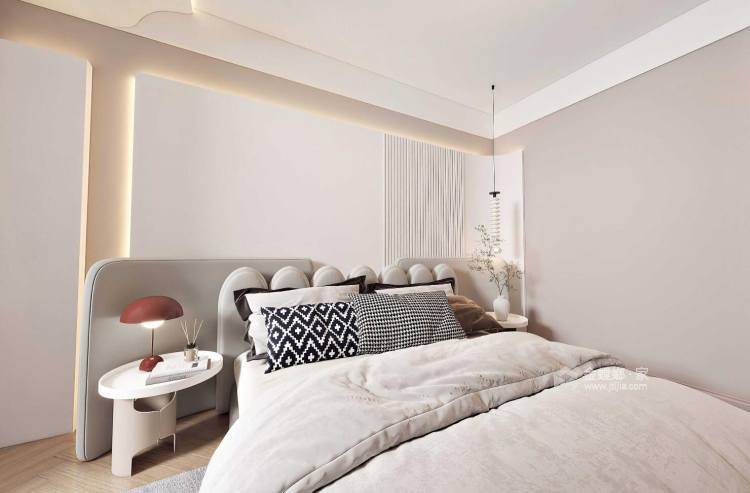 140平翡翠壹号院法式风格-扑面而来的温暖气息-卧室效果图及设计说明