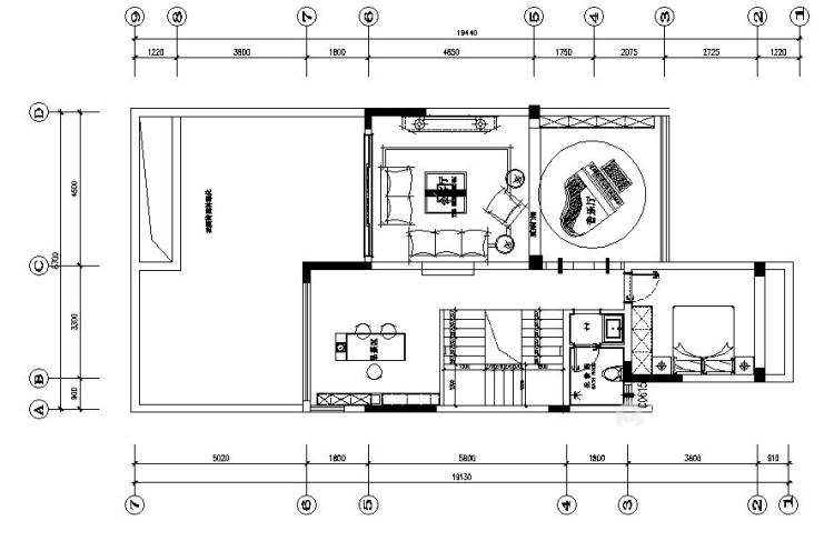 375平碧桂园现代风格-侘寂风别墅，至简至美直撞心窝-平面设计图及设计说明