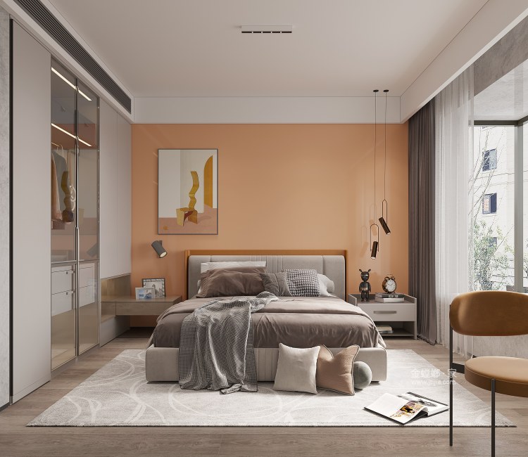 106平御景湾现代风格-卧室效果图及设计说明