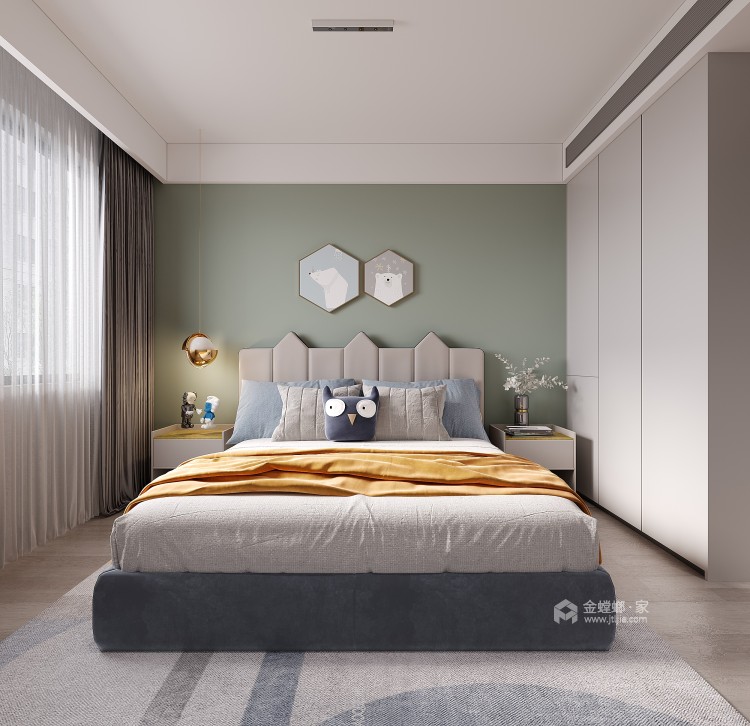 106平御景湾现代风格-卧室效果图及设计说明