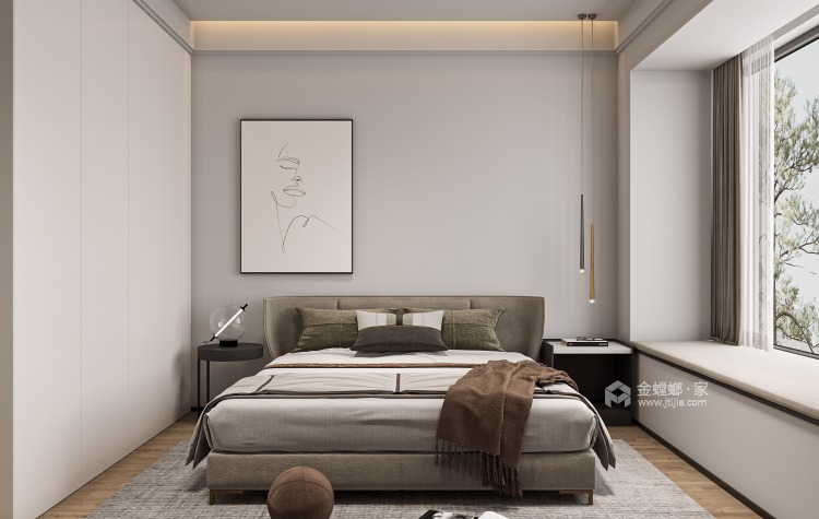 130平天辰府现代风格-卧室效果图及设计说明