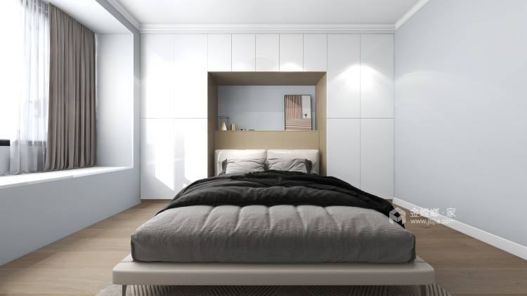 87平碧桂园天悦现代风格-卧室效果图及设计说明