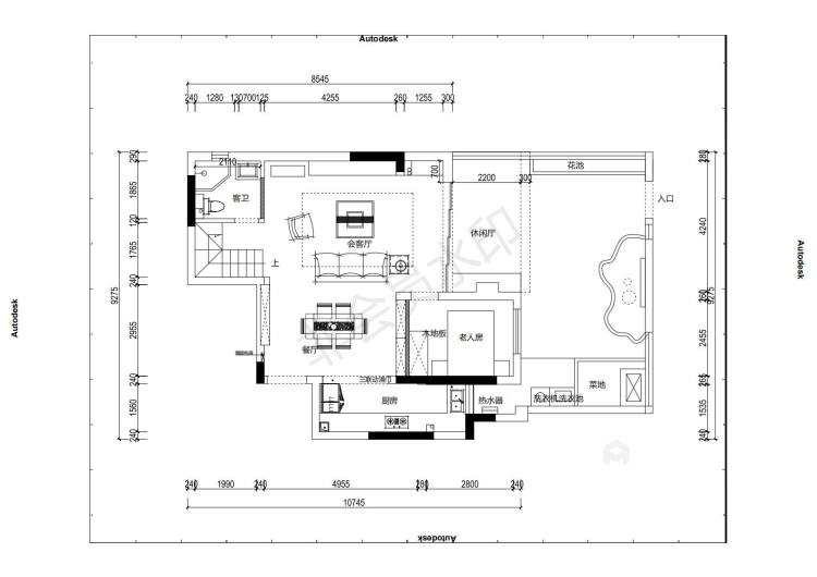 130平棠城一号院现代风格-越设计，越简单-平面设计图及设计说明