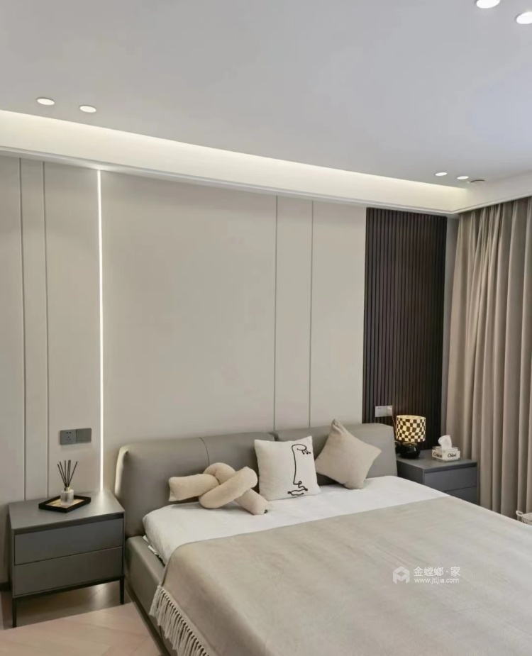 130平棠城一号院现代风格-越设计，越简单-卧室效果图及设计说明