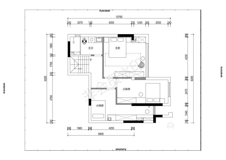 130平棠城一号院现代风格-越设计，越简单-平面设计图及设计说明