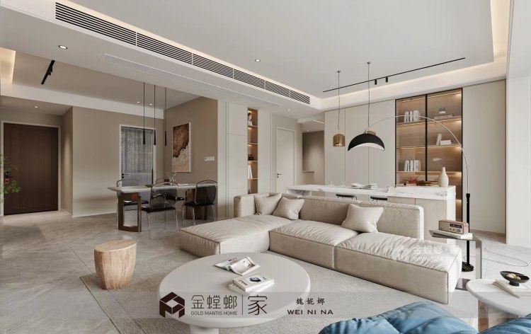 143平长江广场现代风格现代-超宽敞，超温馨-客厅效果图及设计说明