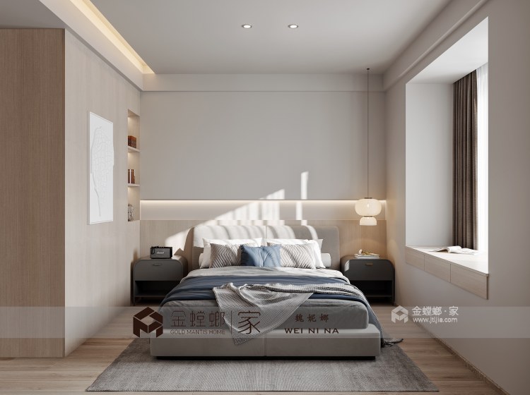 143平长江广场现代风格现代-超宽敞，超温馨-卧室效果图及设计说明