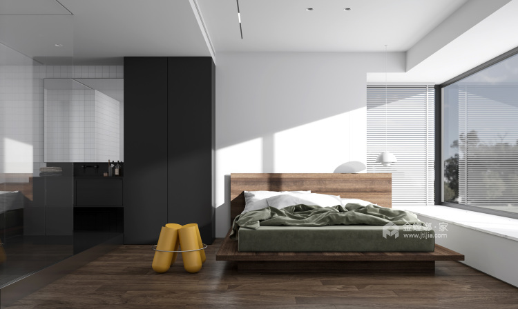 127平诺德国礼现代风格-卧室效果图及设计说明